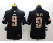 nike nfl jerseys philadelphia eagles #9 foles black[salute to service limited]