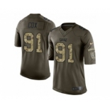 nike nfl jerseys philadelphia eagles #91 cox army green[nike Limited Salute To Service]