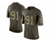 nike nfl jerseys philadelphia eagles #91 cox army green[nike Limited Salute To Service]