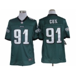 nike nfl jerseys philadelphia eagles #91 cox green[nike limited]