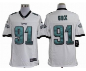 nike nfl jerseys philadelphia eagles #91 cox white[nike limited]