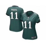 Women Nike Philadelphi Eagles #11 Carson Wentz Midnight Green Team Color Stitched NFL Jersey[Wentz]