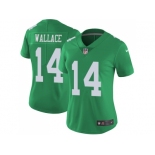 Women Nike Philadelphia Eagles #14 Mike Wallace Green Stitched NFL Limited Rush Jersey