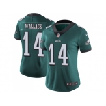 Women Nike Philadelphia Eagles #14 Mike Wallace Midnight Green Team Color Stitched NFL Vapor Untouchable Limited Jersey