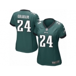 Women Nike Philadelphia Eagles #24 Corey Graham Game Midnight Green Team Color NFL Jersey