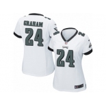 Women Nike Philadelphia Eagles #24 Corey Graham Game White NFL Jersey