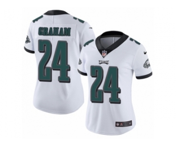 Women Nike Philadelphia Eagles #24 Corey Graham White Vapor Untouchable Limited Player NFL Jersey