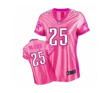 Women Nike Philadelphia Eagles #25 LeSean McCoy Pink NFL Jersey