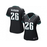 Women Nike Philadelphia Eagles #26 Jaylen Watkins Game Black Alternate NFL Jersey