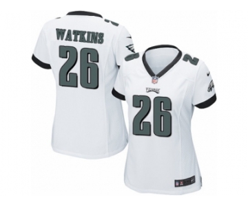 Women Nike Philadelphia Eagles #26 Jaylen Watkins Game White NFL Jersey