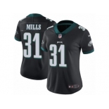 Women Nike Philadelphia Eagles #31 Jalen Mills Black Alternate Vapor Untouchable Limited Player NFL Jersey