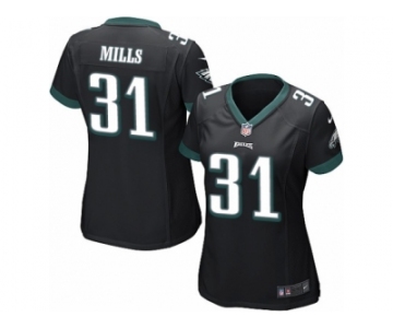 Women Nike Philadelphia Eagles #31 Jalen Mills Game Black Alternate NFL Jersey