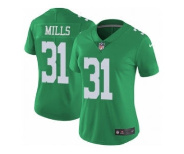 Women Nike Philadelphia Eagles #31 Jalen Mills Limited Black 2016 Salute to Service NFL Jersey