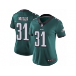 Women Nike Philadelphia Eagles #31 Jalen Mills Midnight Green Team Color Vapor Untouchable Limited Player NFL Jersey