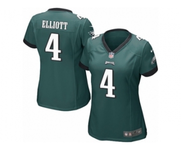 Women Nike Philadelphia Eagles #4 Jake Elliott Game Midnight Green Team Color NFL Jersey