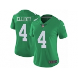 Women Nike Philadelphia Eagles #4 Jake Elliott Limited Green Rush Vapor Untouchable NFL Jersey