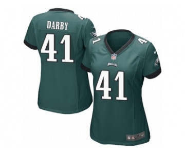 Women Nike Philadelphia Eagles #41 Ronald Darby Game Midnight Green Team Color NFL Jersey