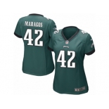 Women Nike Philadelphia Eagles #42 Chris Maragos Game Midnight Green Team Color NFL Jersey