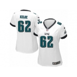 Women Nike Philadelphia Eagles #62 Jason Kelce White NFL Jersey