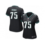 Women Nike Philadelphia Eagles #75 Vinny Curry Black Alternate NFL Jersey