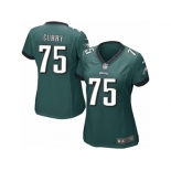 Women Nike Philadelphia Eagles #75 Vinny Curry Midnight Green Team Color NFL Jersey