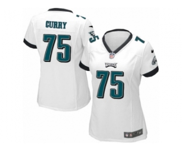 Women Nike Philadelphia Eagles #75 Vinny Curry White NFL Jersey