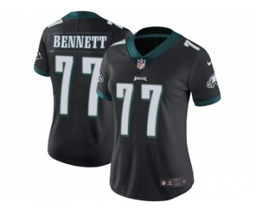 Women Nike Philadelphia Eagles #77 Michael Bennett Black Alternate Stitched NFL Vapor Untouchable Limited Jersey