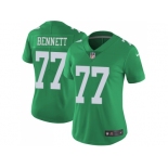 Women Nike Philadelphia Eagles #77 Michael Bennett Green Stitched NFL Limited Rush Jersey