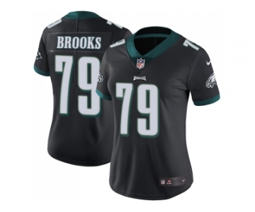 Women Nike Philadelphia Eagles #79 Brandon Brooks Black Alternate Stitched NFL Vapor Untouchable Limited Jersey