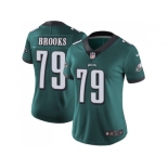 Women Nike Philadelphia Eagles #79 Brandon Brooks Midnight Green Team Color Stitched NFL Vapor Untouchable Limited Jersey