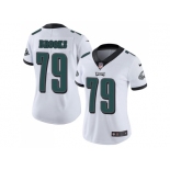 Women Nike Philadelphia Eagles #79 Brandon Brooks White Stitched NFL Vapor Untouchable Limited Jersey