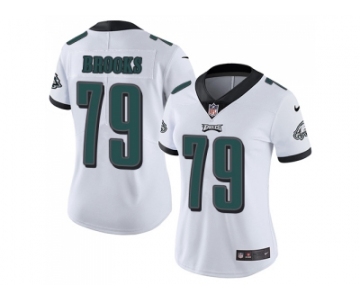 Women Nike Philadelphia Eagles #79 Brandon Brooks White Stitched NFL Vapor Untouchable Limited Jersey