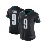 Women Nike Philadelphia Eagles #9 Nick Foles Black Alternate Stitched NFL Vapor Untouchable Limited Jersey