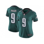 Women Nike Philadelphia Eagles #9 Nick Foles Midnight Green Team Color Stitched NFL Vapor Untouchable Limited Jersey