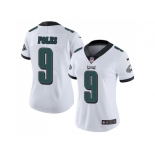 Women Nike Philadelphia Eagles #9 Nick Foles White Stitched NFL Vapor Untouchable Limited Jersey