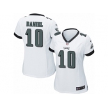 Women's Nike Philadelphia Eagles #10 Chase Daniel Limited White NFL Jersey