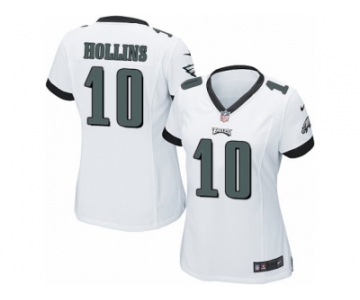 Women's Nike Philadelphia Eagles #10 Mack Hollins Game White NFL Jersey