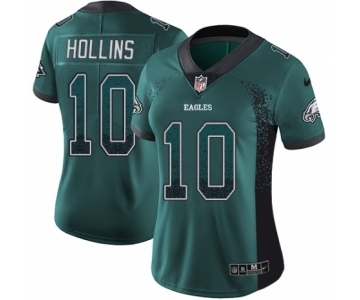 Women's Nike Philadelphia Eagles #10 Mack Hollins Limited Green Rush Drift Fashion NFL Jersey