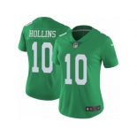 Women's Nike Philadelphia Eagles #10 Mack Hollins Limited Green Rush NFL Jersey