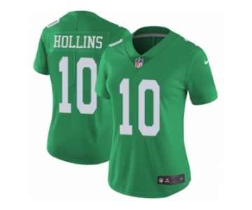 Women's Nike Philadelphia Eagles #10 Mack Hollins Limited Green Rush NFL Jersey