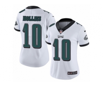 Women's Nike Philadelphia Eagles #10 Mack Hollins Vapor Untouchable Limited White NFL Jersey