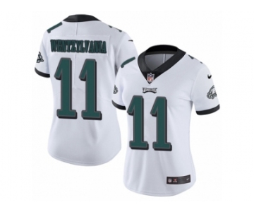 Women's Nike Philadelphia Eagles #11 Carson Wentz Vapor Untouchable Limited White Wentzylvania NFL Jersey