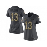 Women's Nike Philadelphia Eagles #13 Mack Hollins Limited Black 2016 Salute to Service NFL Jersey