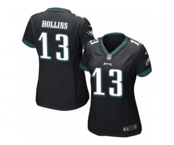 Women's Nike Philadelphia Eagles #13 Mack Hollins Limited Black Alternate NFL Jersey