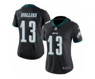 Women's Nike Philadelphia Eagles #13 Mack Hollins Limited Black Rush NFL Jersey