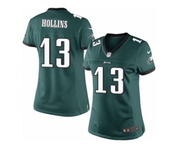 Women's Nike Philadelphia Eagles #13 Mack Hollins Limited Midnight Green Team Color NFL Jersey