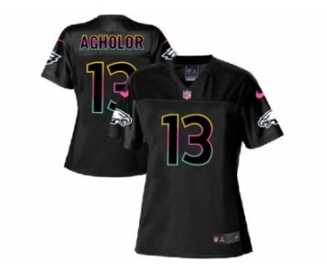 Women's Nike Philadelphia Eagles #13 Nelson Agholor Black NFL Fashion Game Jersey