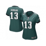 Women's Nike Philadelphia Eagles #13 Nelson Agholor Game Midnight Green Team Color NFL Jersey