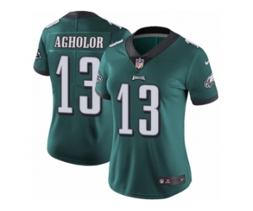 Women's Nike Philadelphia Eagles #13 Nelson Agholor Vapor Untouchable Limited Midnight Green Team Color NFL Jersey