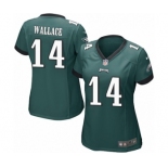 Women's Nike Philadelphia Eagles #14 Mike Wallace Game Midnight Green Team Color NFL Jersey